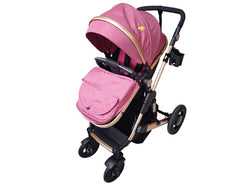 COCHE P/BEBE ROSADO BABY BASIC FDAHA9188P