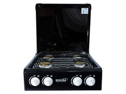 COCINA GAS 4Q ECOCINA C-4NQP C/TAPADERA NEGRA