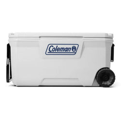HIELERA COLEMAN 100QT C/RUEDAS 94.6L BLANCO