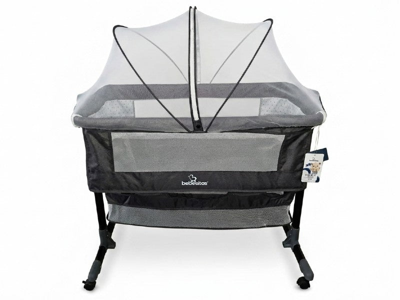 BABY CRIB BEBESITOS GREY/BLACK KG400