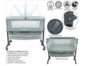 BABY CRIB BEBESITOS KG407 GREEN