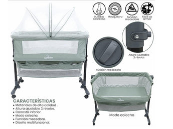 BABY CRIB BEBESITOS KG407 GREEN