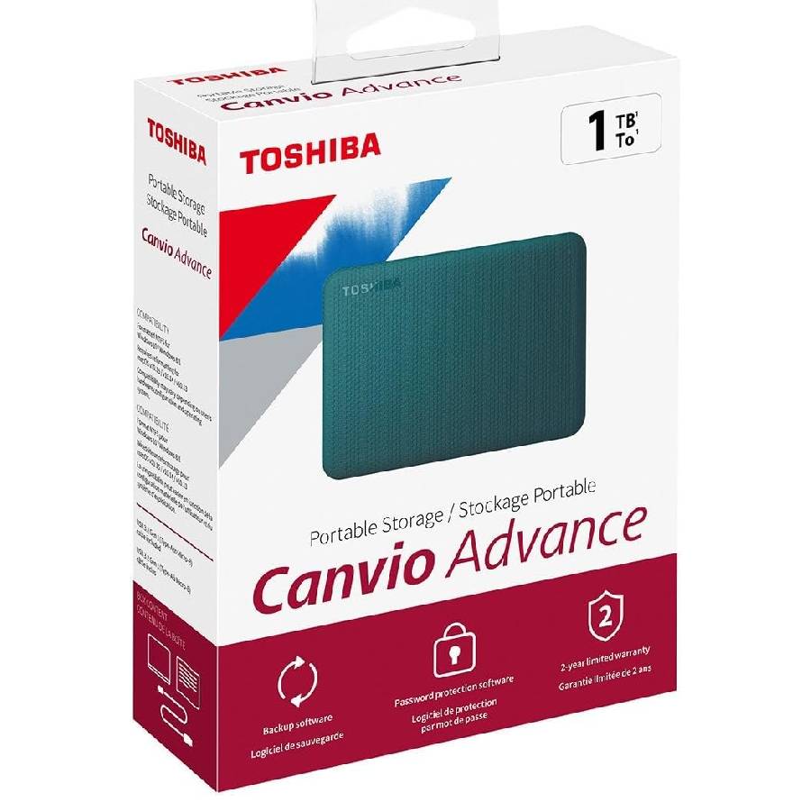 DISCO DURO EXTERNO HD 1TB TOSHIBA CANVIO ADVANCE USB