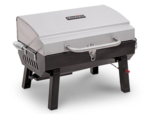 PARRILLA  C-B GAS PORTATIL C/TAPA ACERO INOX 200 PREMIUM