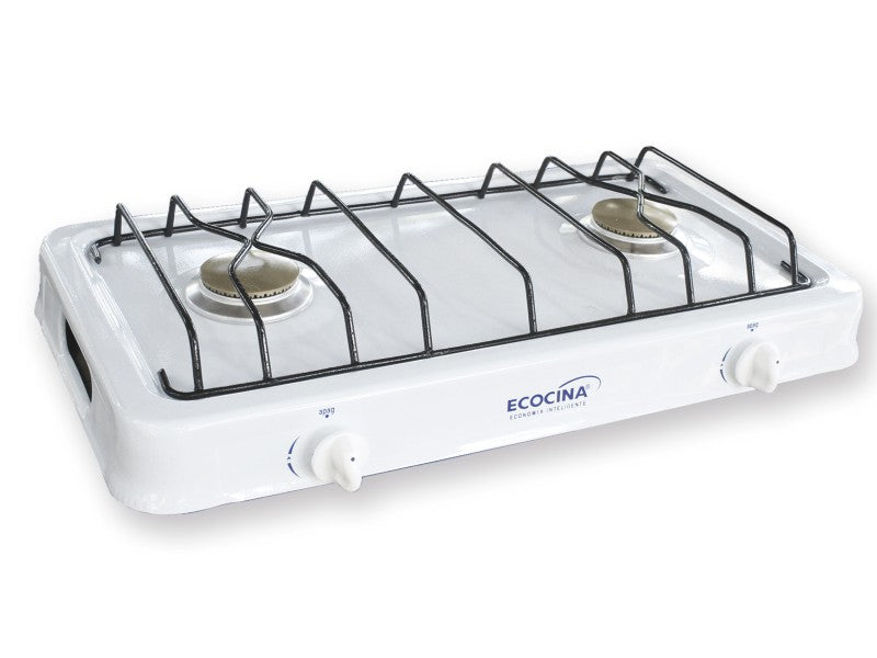 ECOCINA C-2EG 2-Burner Gas Cooktop, White