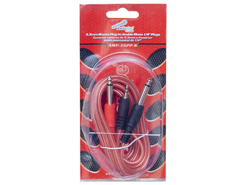 EXT. PLUG 3.5 STEREO A 2 PLUG 1/4 6FT