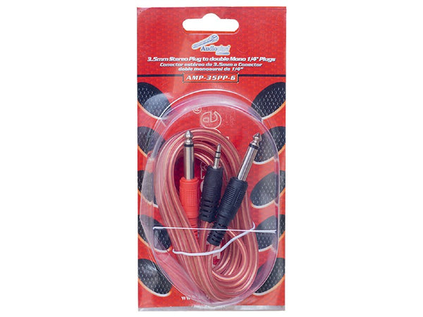 EXT. PLUG 3.5 STEREO A 2 PLUG 1/4 6FT