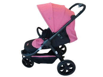 PINK/BLACK BABY STROLLER FDAHN009RN 3 WHEELS 15KG