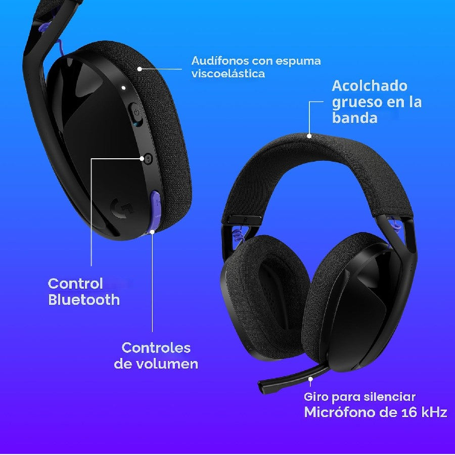 HEADSET GAMING LOGITECH G321 INAL/BT 5.2