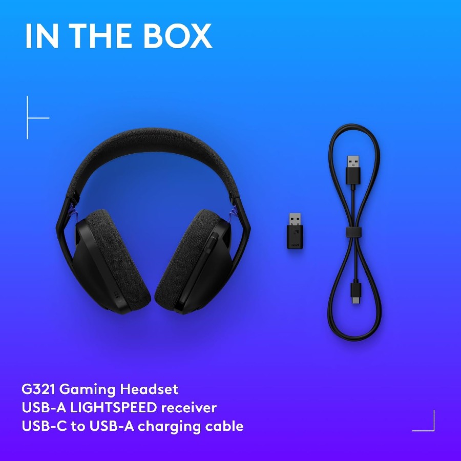 HEADSET GAMING LOGITECH G321 INAL/BT 5.2