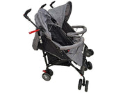 TWIN STROLLER GREY WONDER BABY JB212