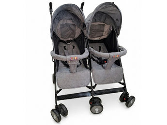 TWIN STROLLER GREY WONDER BABY JB212