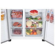 REFRIGERADORA LG GS51BPP SIDE BY SIDE 18 PIES PLATEADA