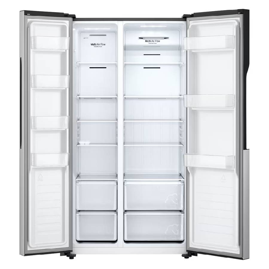 REFRIGERADORA LG GS51BPP SIDE BY SIDE 18 PIES PLATEADA