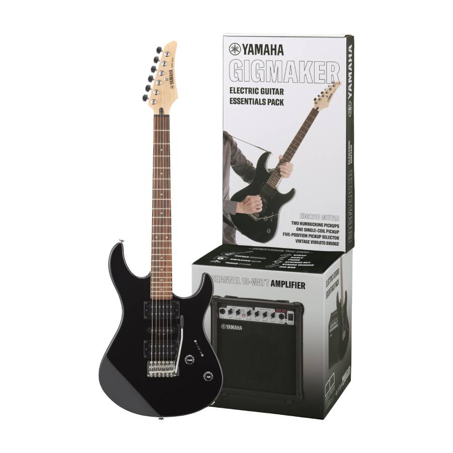 KIT GUITARRA YAMAHA ELECTRICA NEGRA YCERG121GPIIBL