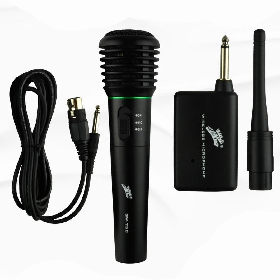 STUDIO Z GW-755 MICRÓFONO DE MANO CON CABLE/INALÁMBRICO DINÁMICO FM