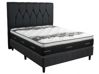 COLCHON SUPREME+BASE Y RESPALDO INDIVIDUAL