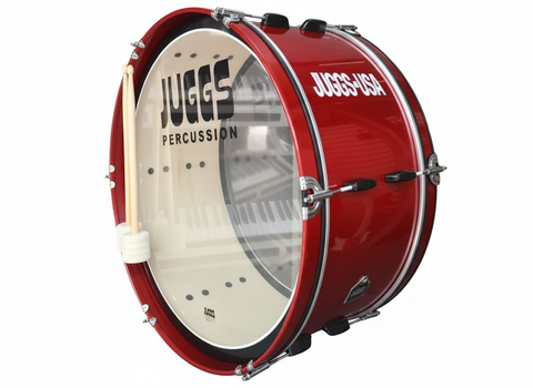 TAMBOR BOMBO JUGGS JPDB2610BD8LMRD 26X10 ROJO