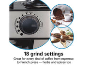 HAMILTON BEACH COFFEE GRINDER 80385 STAINLESS STEEL
