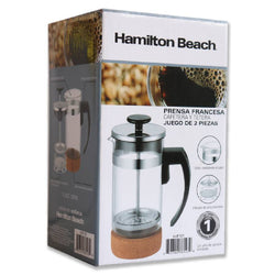 PRENSA FRANCESA HAMILTON BEACH HJF101 VIDRIO 350ML