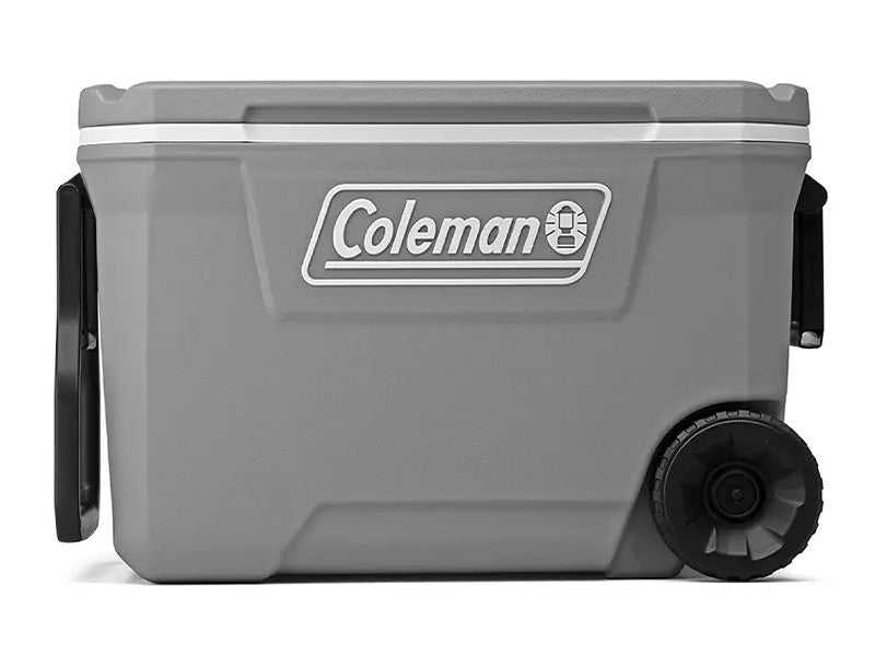 COLEMAN 62QT WHEELED COOLER GREY 58.7L 101 CANS