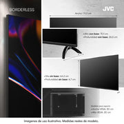 TV JVC 50KM4584 50" QLED 2K GOOGLE TV