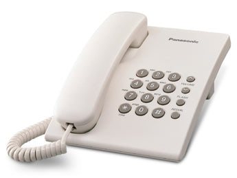PANASONIC DESK PHONE KXTS500LXW RADIAL/FLASH WHITE