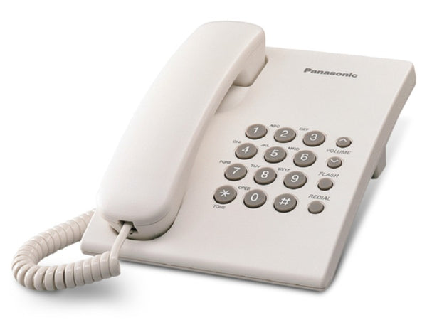 TELEFONO PANASONIC MESA KXTS500LXW RADIAL/FLASH BLANCO