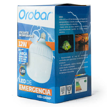BOMBILLO LED EMERGENCIA 12W OROBAR