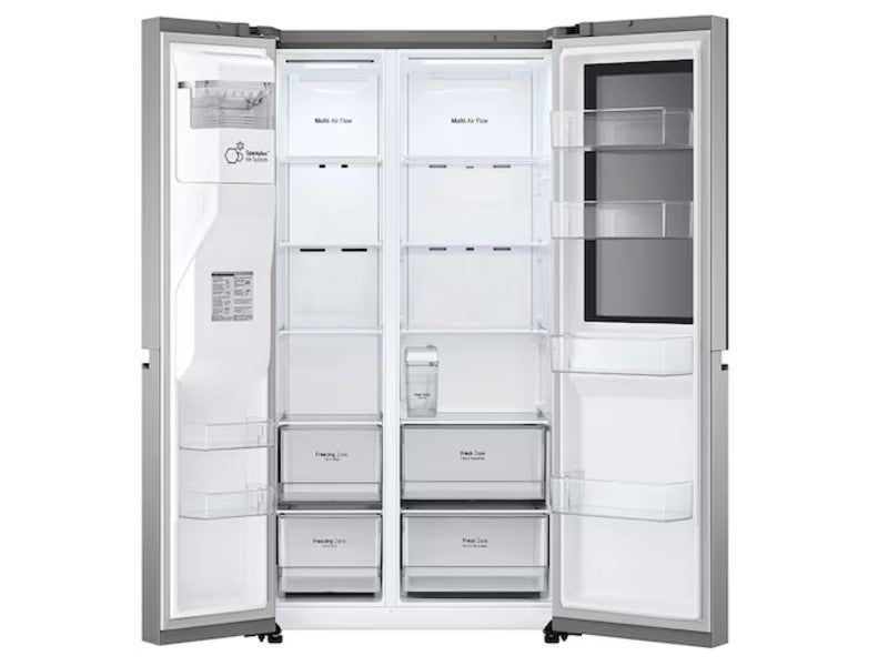 LG VS27GNID 27PC Side-by-Side Refrigerator, Silver