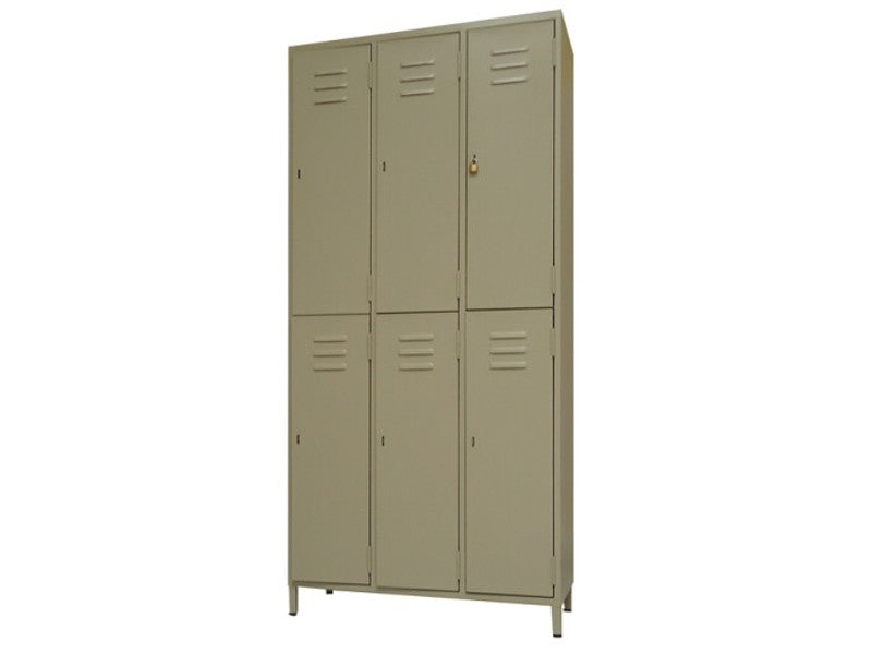 6-COMPARTMENT BEIGE LOCKER