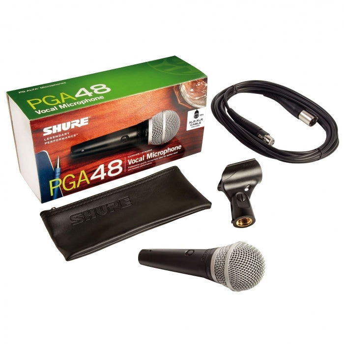 SHURE SHPGA48XLR VOCAL MICROPHONE WITH XLR CABLE