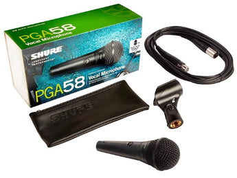SHURE SHPGA58XLR VOCAL MICROPHONE W/XLR CABLE