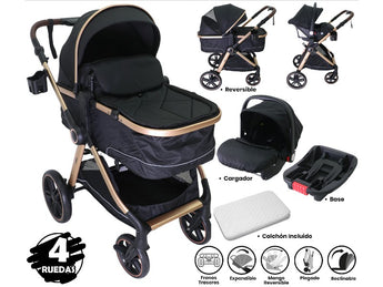 STROLLER FOR BABY BEBESITOS MILAN-702CB BLACK/BEIGE