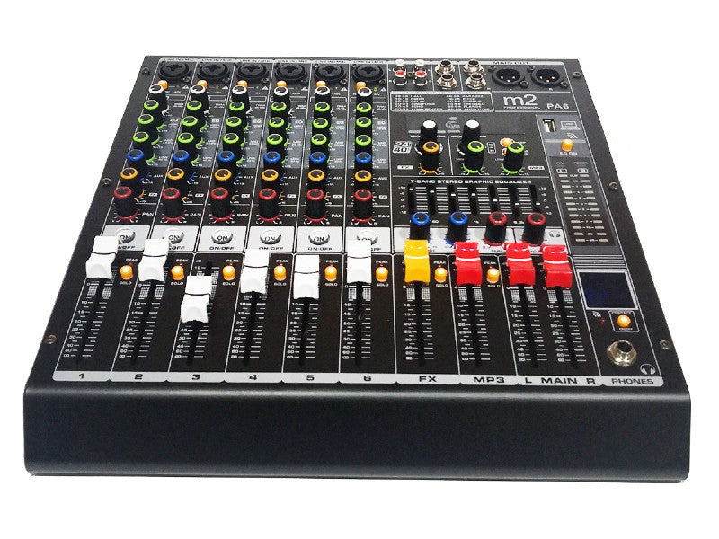 M2 6-CHANNEL ANALOG MIXER MODEL PA-6