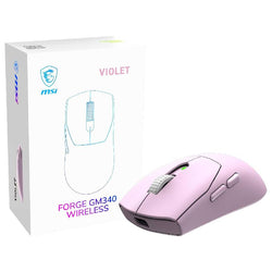 MOUSE GAMING RGB WIRELES MSI FORGE GM340 W VIOLET 2.4GHZ