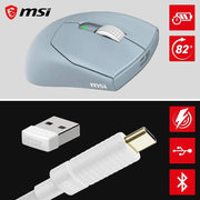 MOUSE GAMING RGB WIRELES MSI FORGE GM340 W SKY 2.4GHZ
