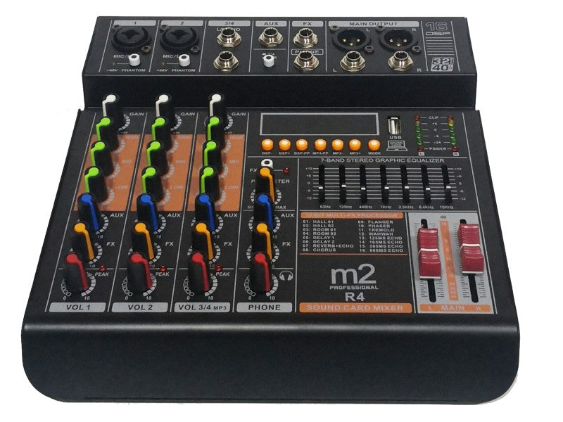 MIXER M2 4 CHANNELS WITH EFFECTS R-4 XENIX