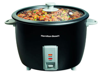 RICE COOKER HAMILTON BEACH 37550 15 CUP BLACK W/STEAMER