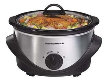 HAMILTON BEACH 4 QT SLOW COOKER BLACK 33141