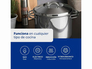 TRAMONTINA STAINLESS STEEL POT 20CM W/HANDLES