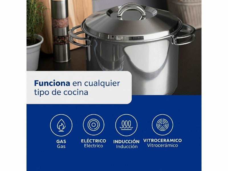 TRAMONTINA STAINLESS STEEL POT 20CM W/HANDLES