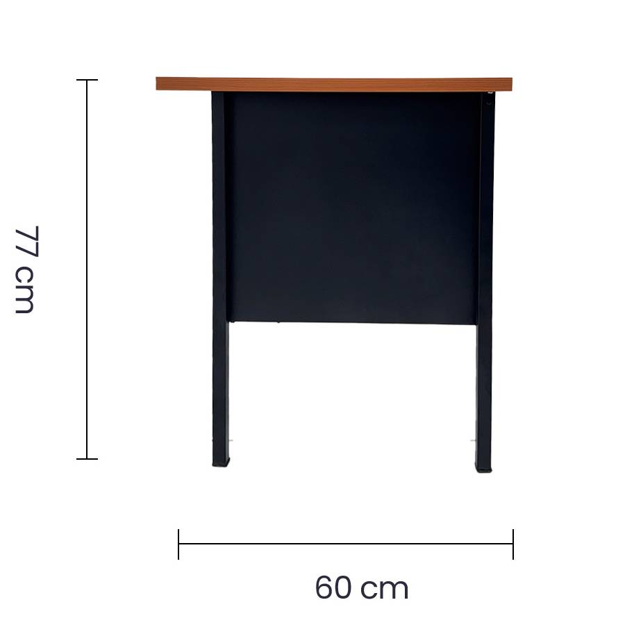 ESCRITORIO TAIKE OM-9057 2 GAVETAS METAL NEGRO