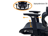 SILLA ERGONOMICA TAIKE OS-2197 NEGRA