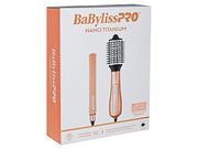 BABYLISS PRO HOT AIR BRUSH + FLAT IRON ROSEGOLD PACK