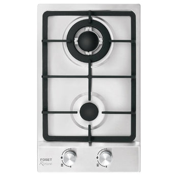 COCINA GAS FOSET PAE-302GA 2Q ACERO INOX.