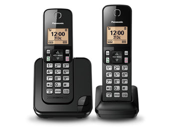 PANASONIC KX-TGC352LAB CORDLESS PHONE WITH 2 HANDSETS