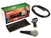 SHURE SHPGA48QTR VOCAL MICROPHONE W/QTR CABLE