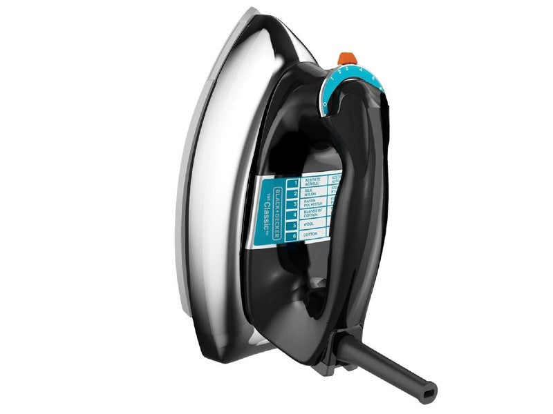BLACK + DECKER F54 DRY IRON BLACK ALUMINUM SOLEPLATE