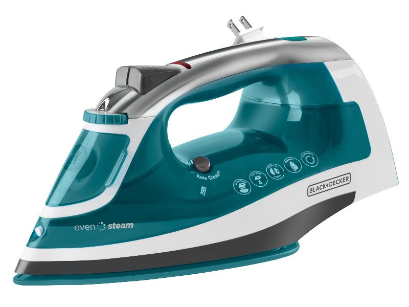 BLACK & DECKER ICR1924 STEAM IRON CERAMIC SOLEPLATE